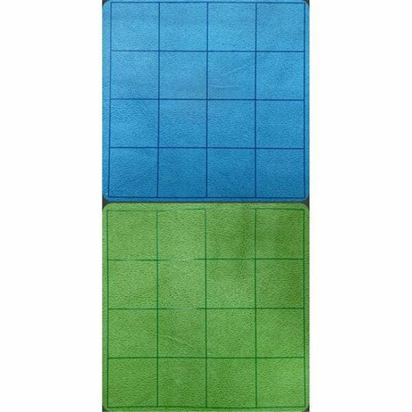 Time2Play 1 in. Reversible Squares Megamat Board Game, Blue & Green TI2737488